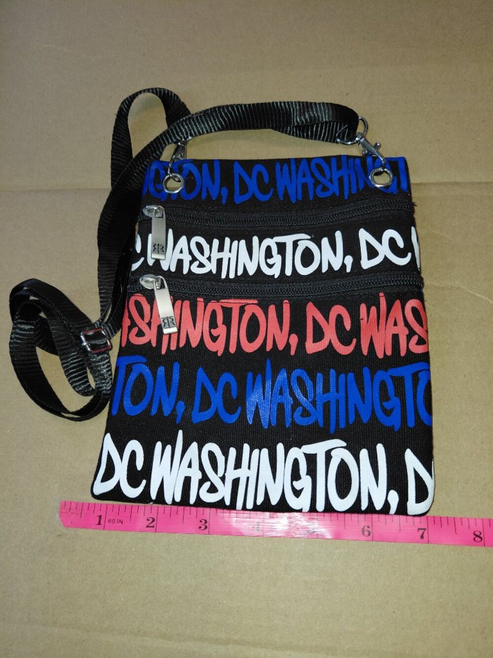 Robin Ruth America Washington DC Crossbody Bag Purse Red White Blue Black